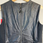 Spanx NWT  Leather-Like Combo Fitted Sheath Dress Womens Medium Luxe Black 20393R Photo 11