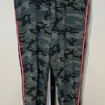 Sundry  Camo Knit Sport Joggers Side Stripe Green‎ Black Size 2 Photo 0