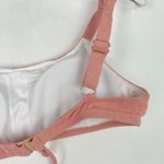 NWT Sundazed Ledia Metallic Shirred Bikini Top Rosegold Pink Size 34B/C Cup NEW Photo 7