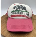 Billabong Women's Pitstop California Love Mesh Red Snapback Trucker Hat Cap Photo 0