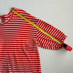 CAbi Women's Orange White Striped Cotton Poolside Tee # 5984 Small Photo 6