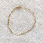 Gold Dainty Chain Link Bracelet Photo 0