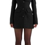 House Of CB ‎ Amia Black Blazer Mini dress black size S Tall NWOT Photo 0