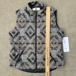 Outback Trading Rosalie Vest XL gray brown tan southwestern cinched waist NWT Photo 6