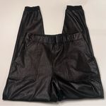 Spanx  Leather-Like Faux Leather Jogger‎ Pants Joggers in Noir Black Size Medium Photo 9