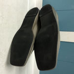 Stuart Weitzman ‎ tan-gold Cantina greige sheen slight wedge Women's size 7.5 Photo 6