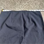 Teddi Petite Black Blue Pinstripe Mini Skirt Office Business Casual 14P Vintage Photo 4