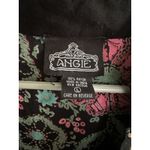 Angie  Boho Printed Long Sleeve Mini Dress Flare‎ Sleeves Paisley Size Large Photo 1