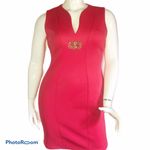 Calvin Klein  split neck sheath dress Photo 1