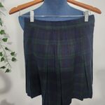 Vintage Juniorite Wool Tartan Plaid Pleated Skirt Green Size undefined Photo 1