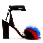 Loeffler Randall  fox fur sandals Photo 0