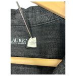 Lauren Ralph Lauren Shirt Dress Womens Small Black Petite Chambray Denim Pockets Photo 9