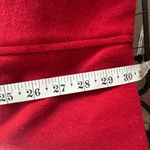 Say What? Red double-breasted ruffle coquette romantic feminine wool blend pea coat XS Photo 6