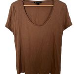 💥 INC International Concepts Scoop Neck Light Brown Top Size XL Photo 0