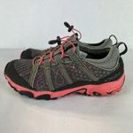 Oboz Sneaker Shoes Womens 8.5 Gray Pink Athletic Low Top Hiking Pull Cord Echo Photo 4