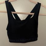 Under Armour  Black Cross-Back Padded Sports Bra | Large Photo 0