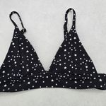 Black White Stars Active Sports Beach Bra Bikini Bralette Swim Top S Small Photo 0
