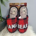 Dearfoams DF by Women's Mama Bear Plaid Slippers Size M (7-8) Photo 0
