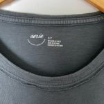 Aerie Long Sleeve Cropped Lounge Tee Size Small Dark Blue Photo 1