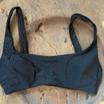 Aerie  black padded scoop swim top bikini summer beach pool women's size small Photo 0