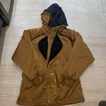 Obermeyer 90s  Ski Snow Hooded‎ Jacket Coat Size 14 Embroidered Velvet Collar Photo 10