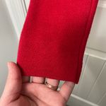 Anne Klein EUC AK  women’s red‎ rounded collar button cropped knit sweater small Photo 1