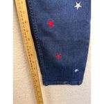 Quacker Factory Jeans Womens Dark Blue Red White Stars Mom Denim Size 10 Photo 4