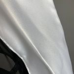 Cache Caché Top Collared Striped Rhinestone Buttons Sleeveless Black White Sz 6 Blouse Photo 7