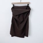 ZARA Pinstripe Strapless Mini Dress Photo 5