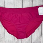 Time & Tru women 3X 24W-26W mid rise pull on bikini bottoms pink Brand new Elastic scrunch waist band Photo 0