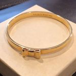 Kate Spade  Gold Bangle Bracelet With Gold Bow Photo 2