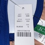 J.Crew  Blue Heritage Scoopneck Bikini Top Size Small‎ BX611 Hook Back Lined New Photo 6