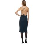 Aritzia Babaton Success Dress MIDI Slip Minimalist Dark Navy Slit Strappy 4 Photo 2