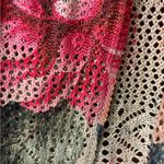 New floral short sleeve cardigan perfect for layering Red Photo 3