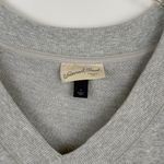 Universal Threads Universal Thread Heather Gray V Neck Long Sleeve Cozy Oversized Sweatshirt Small Photo 4
