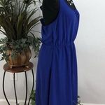Mine Women Blue Dress LG Boho Vacation Resort Wear Sleeveless Pullover Cutout Photo 3