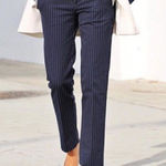 J.Crew 𝅺euc  City Fit Super 120 cropped pinstripe pants Size 0 Photo 0