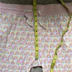 Little Sleepies Pastel Rainbows Women’s Pajama Pants in Baby Pink Size Large Photo 13
