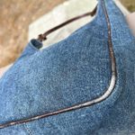 Fendi Denim Shoulder Bag with Piping Corner Wear GUC Photo 10