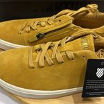 K-Swiss NWB  Women’s Suede Sneakers Court Pro MOTIVATION Low Size 6.5 Yellow/Gold Photo 1