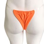 🆕No Tan Line Neon Orange Brazilian Bikini Size L Photo 3