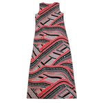 Chico's  0 Maxi Dress Sleeveless‎ Casual Summer Red Black Pattern Size 4 Photo 6