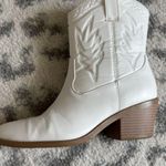 White Western Ankle Boots Size 8.5 Photo 2