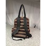 Betsey Johnson NYC Women's Brown Backpack Gold Accents Star Stripe Design Photo 2