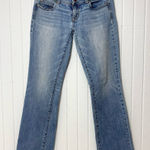 American Eagle  Outfitters Y2K Slim Boot Light Blue Flare Jeans Size 4 Stretch Photo 0