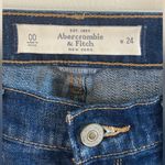 Abercrombie & Fitch Vintage Y2K Pink Straight Leg Jeans Cuffed Embroidered Photo 3