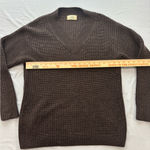 Wilfred Aritzia  Roger Brown Oversized V-Neck Sweater Small Photo 3