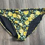 Old Navy Black and Yellow Floral Bikini Bottom 3X Sunflower Mix and Match Photo 0