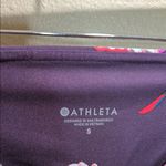 Athleta  Size Small Purple Floral Salutation Stash Pocket Magnolia Leggings Photo 2