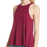 Free People  Wine Long Beach tank Top S Photo 3